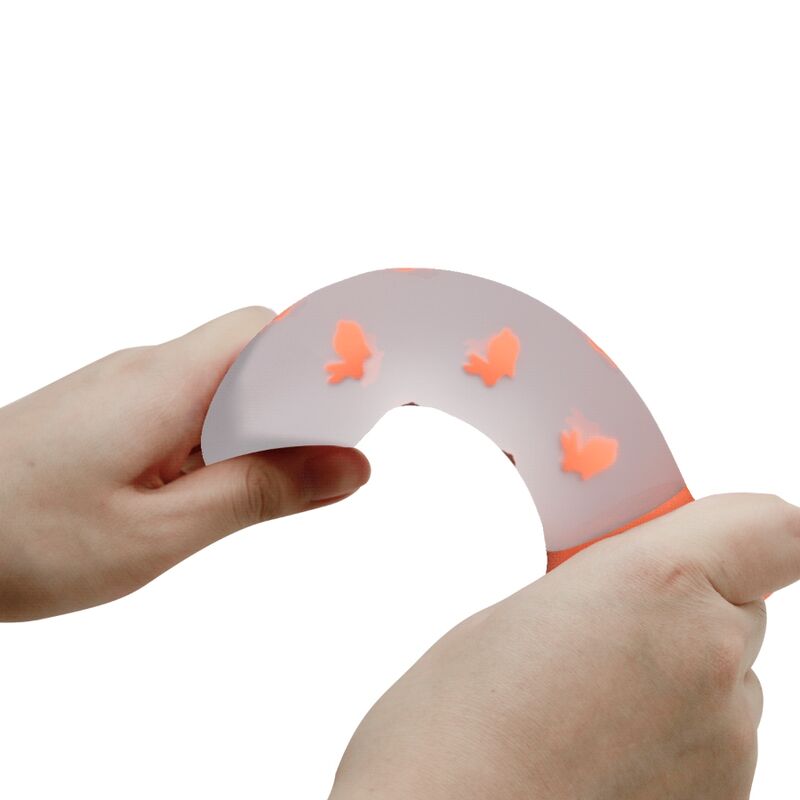 PRETTY LOVE - MAGICAL NIGHTFALL DILDO WITHOUT VIBRATION LUMINOUS ORANGE - Imagem de 2