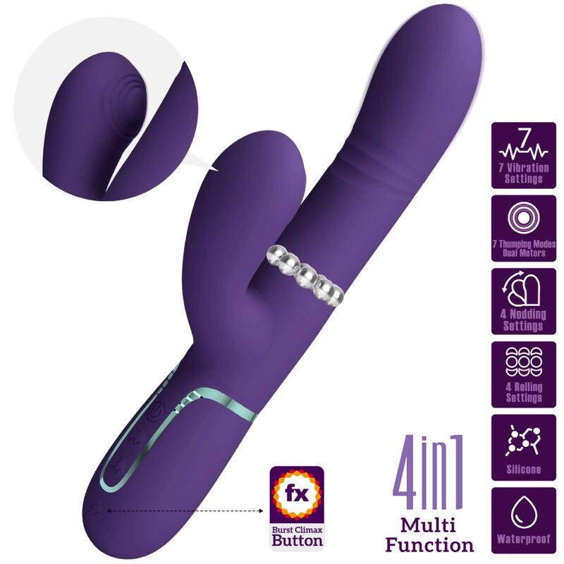 PRETTY LOVE - MULTIFUNCTION G-SPOT VIBRATOR PURPLE - Imagem de 3