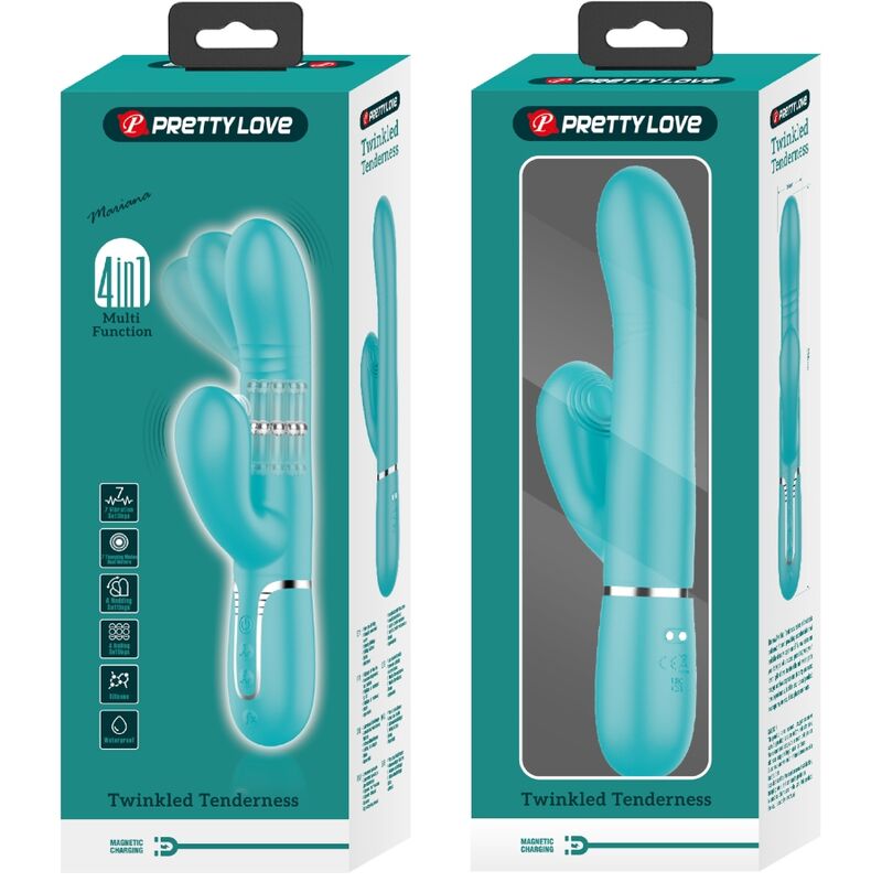 PRETTY LOVE - MULTIFUNCTION G-SPOT VIBRATOR AQUA GREEN - Imagem de 4