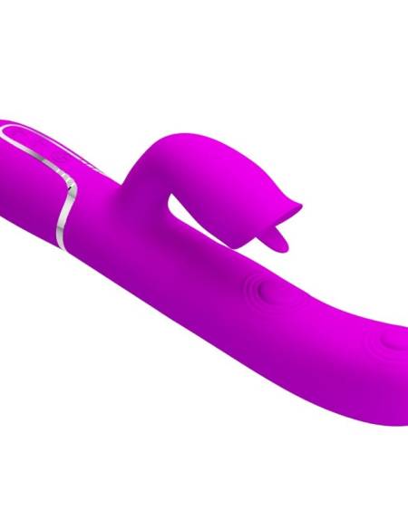 PRETTY LOVE - RABBIT VIBRATOR WITH LICKING FUCHSIA