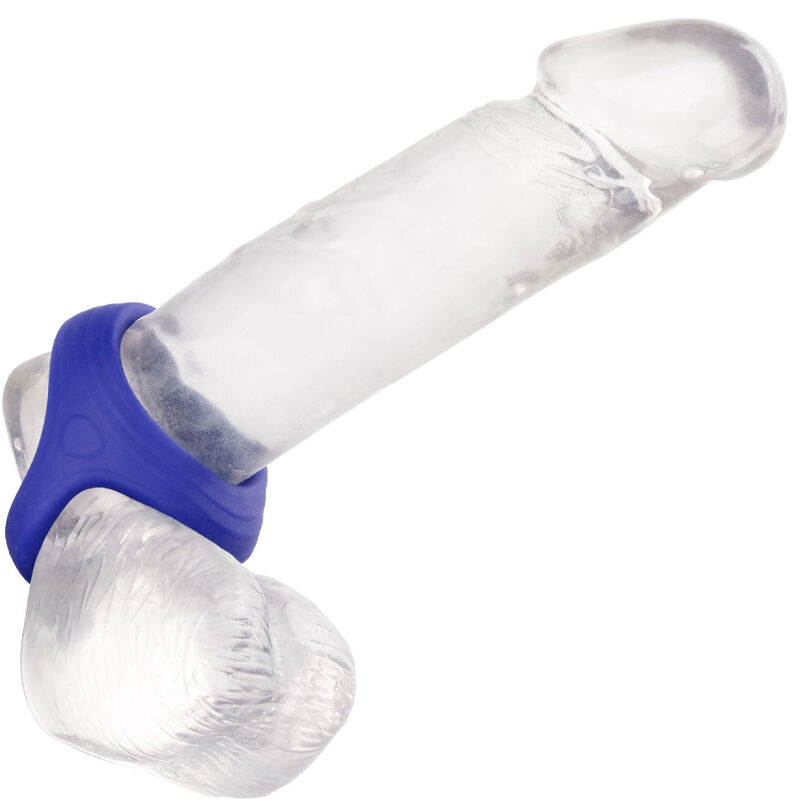 CALEXOTICS - ADMIRAL COCK BALL DUAL RING BLUE - Imagem de 5