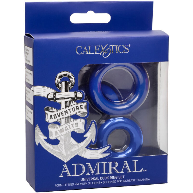 CALEXOTICS - ADMIRAL COCK RING SET BLUE - Imagem de 4