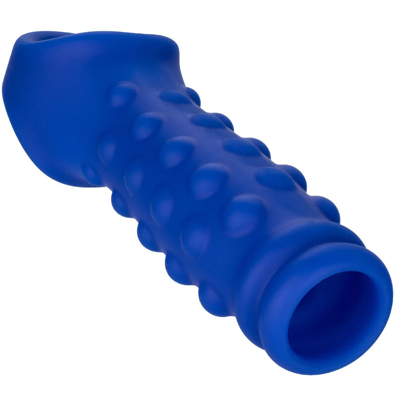 CALEXOTICS - ADMIRAL BEADED PENIS COVER LIQUID SILICONE BLUE - Imagem de 2