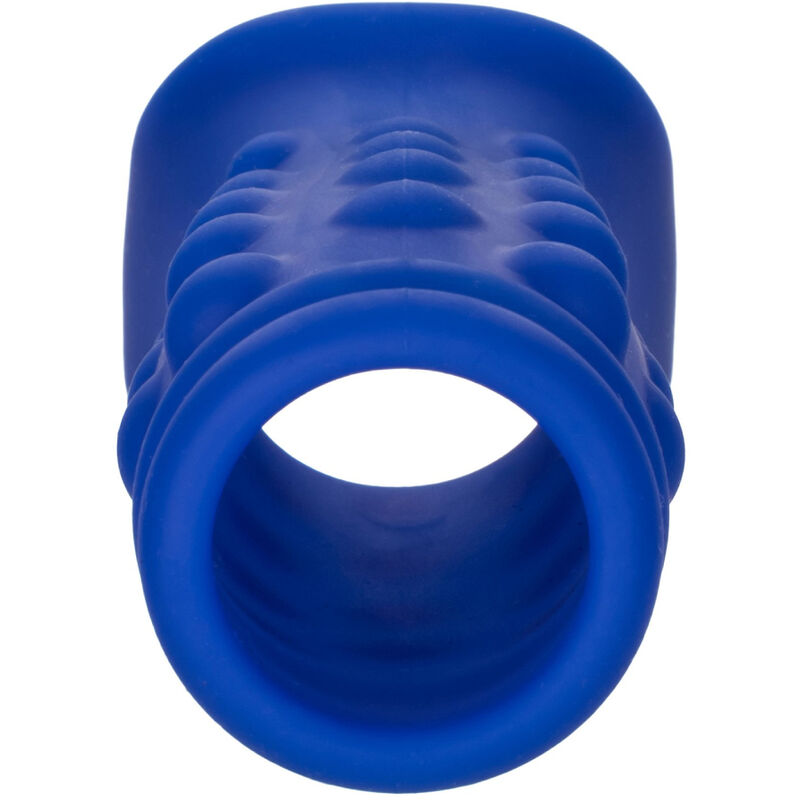 CALEXOTICS - ADMIRAL BEADED PENIS COVER LIQUID SILICONE BLUE - Imagem de 3