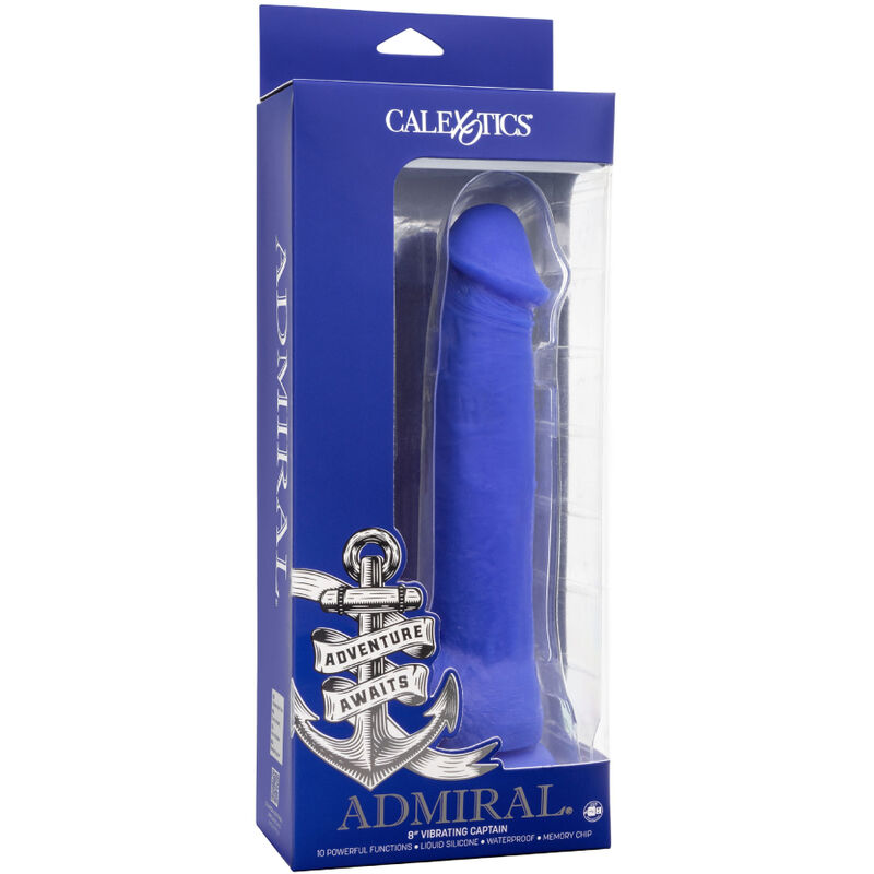 CALEXOTICS - ADMIRAL CAPTAIN REALISTIC DILDO VIBRATOR BLUE - Imagem de 5