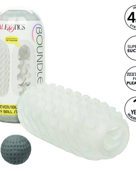 CALEXOTICS - BOUNDLESS REVERSIBLE SQUISHY BALL STROKE YELLOW