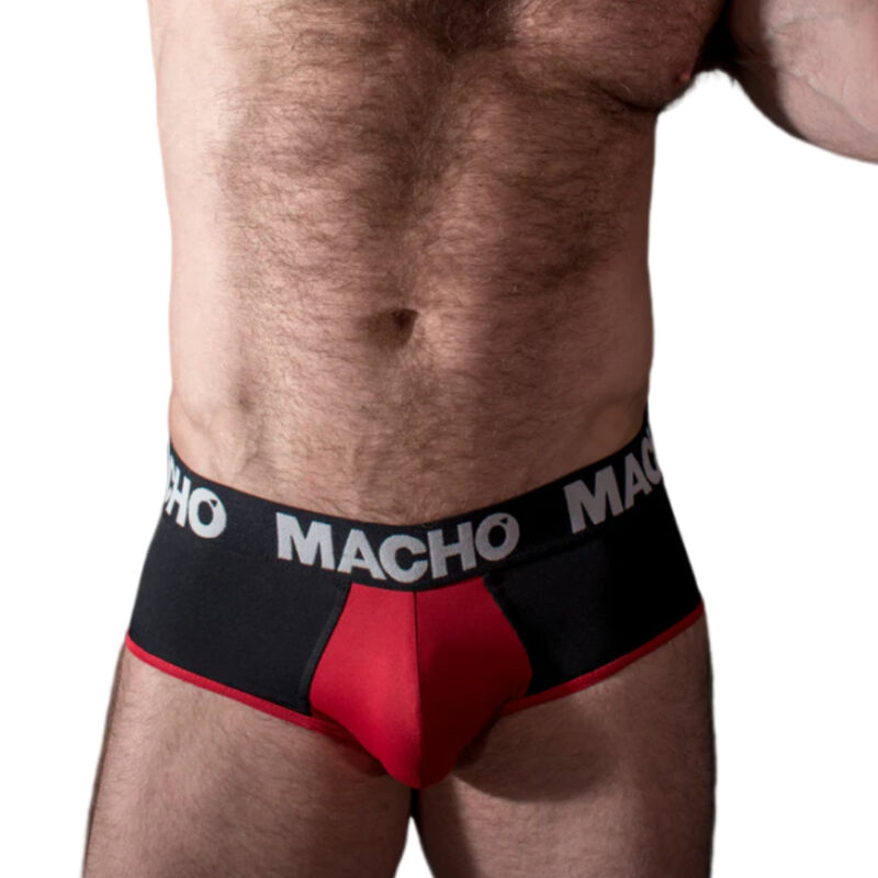 MACHO - MS26N SLIP NEGRO/ROJO S - Imagem de 2