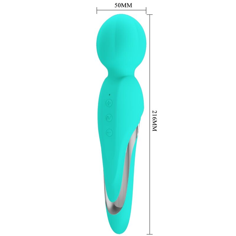 PRETTY LOVE - WALTER VIBRATOR WAND AQUA GREEN - Imagem de 5