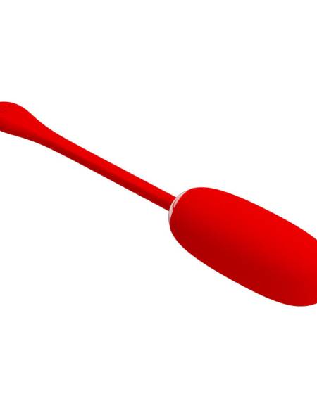 PRETTY LOVE - JULIUS WATERPROOF-RECHARGEABLE VIBRATING EGG RED