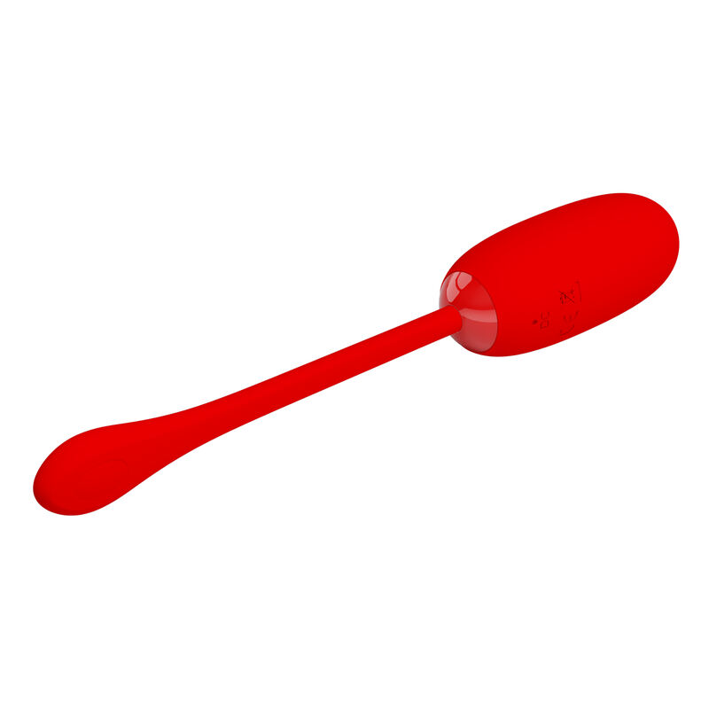 PRETTY LOVE - JULIUS WATERPROOF-RECHARGEABLE VIBRATING EGG RED - Imagem de 5