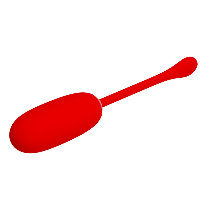 PRETTY LOVE - JULIUS WATERPROOF-RECHARGEABLE VIBRATING EGG RED - Imagem de 4