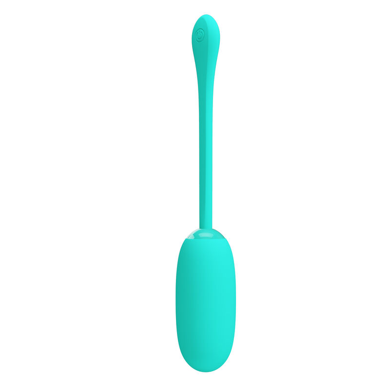 PRETTY LOVE - JULIUS WATERPROOF-RECHARGEABLE VIBRATING EGG AQUA GREEN - Imagem de 3