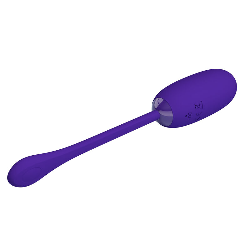 PRETTY LOVE - JULIUS WATERPROOF-RECHARGEABLE VIBRATING EGG PURPLE - Imagem de 5