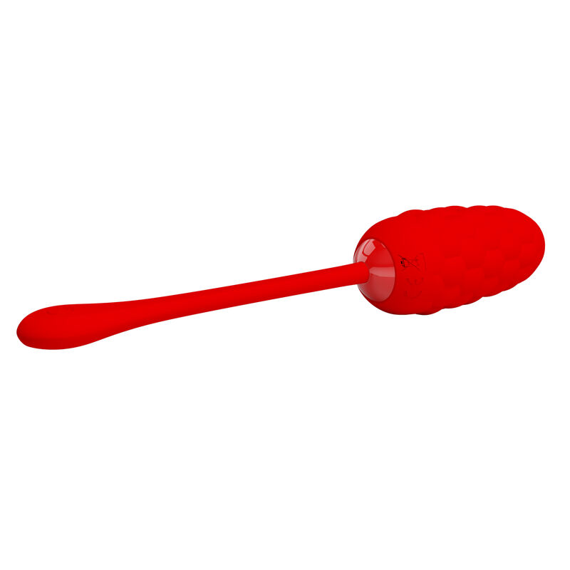PRETTY LOVE - VIBRATING EGG WITH RED RECHARGEABLE MARINE TEXTURE - Imagem de 3