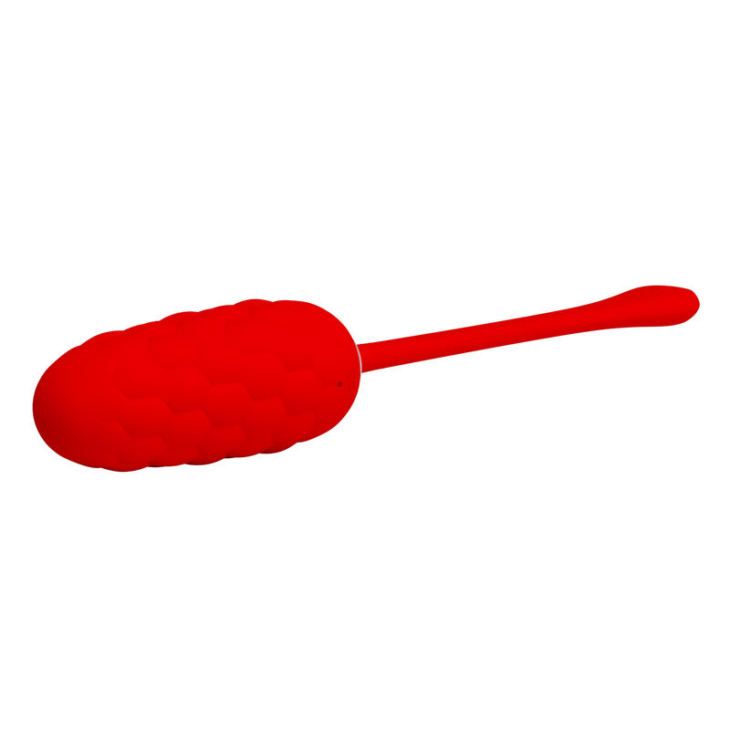 PRETTY LOVE - VIBRATING EGG WITH RED RECHARGEABLE MARINE TEXTURE - Imagem de 4