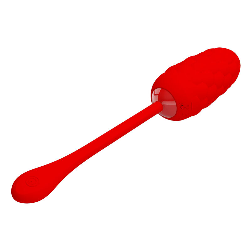 PRETTY LOVE - VIBRATING EGG WITH RED RECHARGEABLE MARINE TEXTURE - Imagem de 2