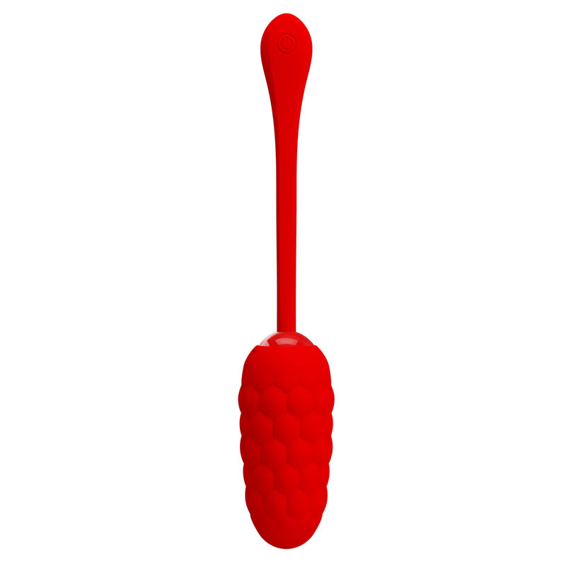 PRETTY LOVE - VIBRATING EGG WITH RED RECHARGEABLE MARINE TEXTURE - Imagem de 5