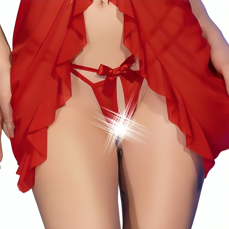 CHILIROSE - CR 4696 BABYDOLL ROJO S/M - Imagem de 2