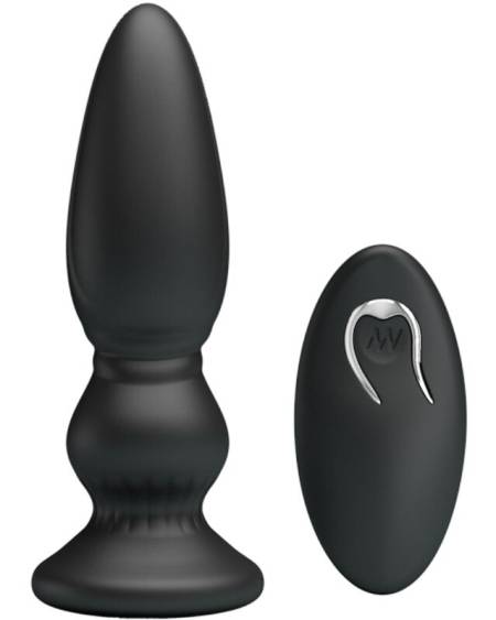 MR PLAY - POWERFUL VIBRATOR REMOTE CONTROL ANAL PLUG BLACK