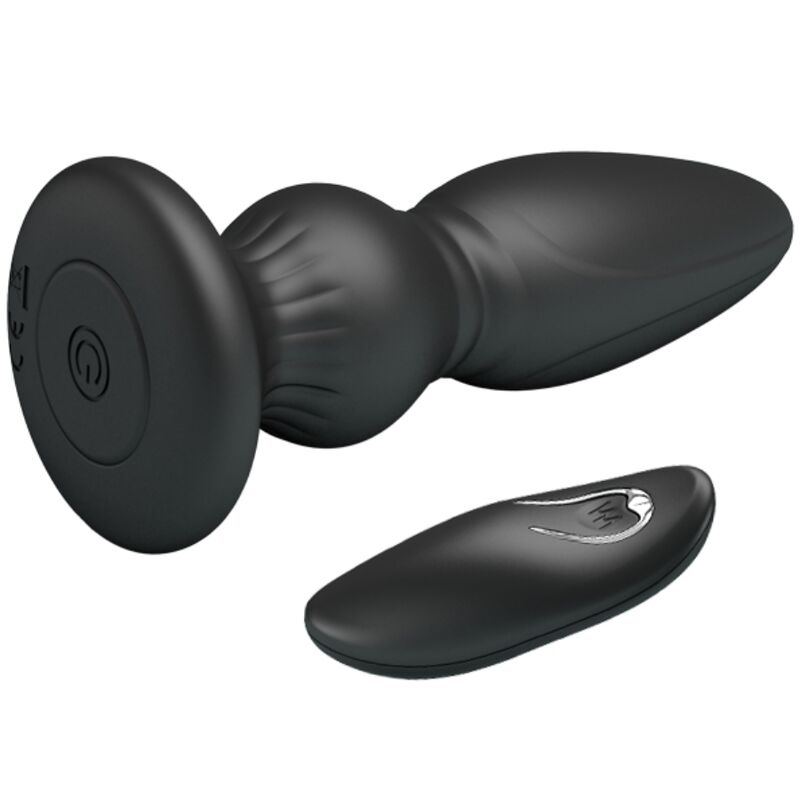 MR PLAY - POWERFUL VIBRATOR REMOTE CONTROL ANAL PLUG BLACK - Imagem de 3