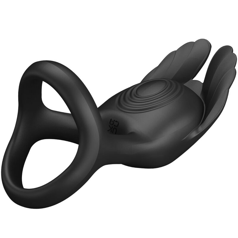 PRETTY LOVE - SILAS VIBRANT PENIS RING 7 VIBRATIONS BLACK SILICONE - Imagem de 5