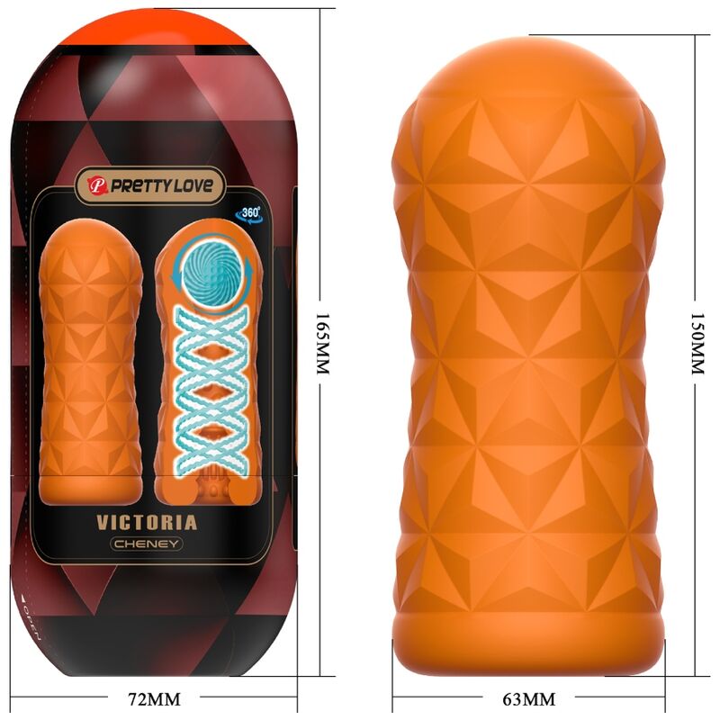 PRETTY LOVE - VICTORIA CHENEY MASTURBATOR ORANGE - Imagem de 5