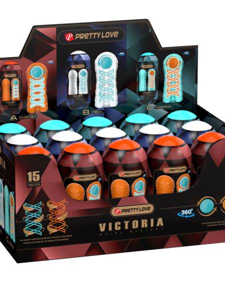 PRETTY LOVE - VICTORIA MASTURBATOR 15 PIECES