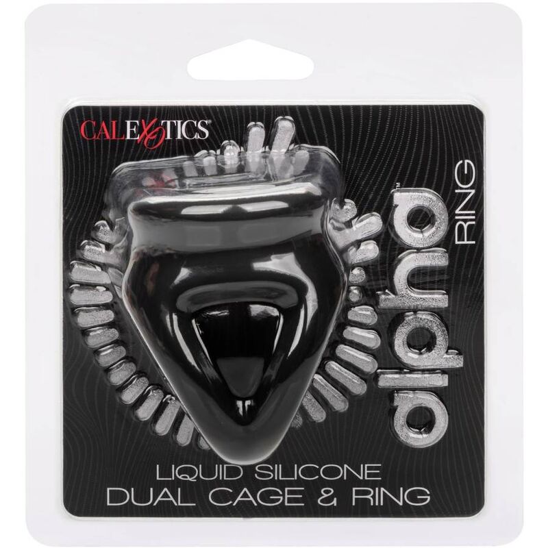 CALEXOTICS - ALPHA DUAL CAGE RING BLACK - Imagem de 2