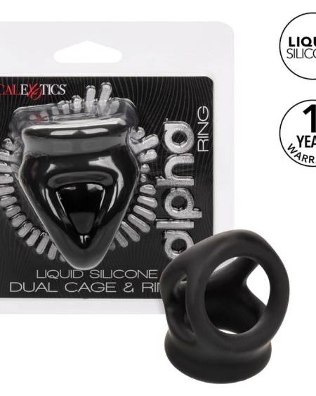 CALEXOTICS - ALPHA DUAL CAGE RING BLACK