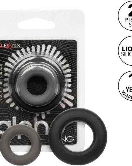 CALEXOTICS - ALPHA PROLONG SET OF 2 RING GREY