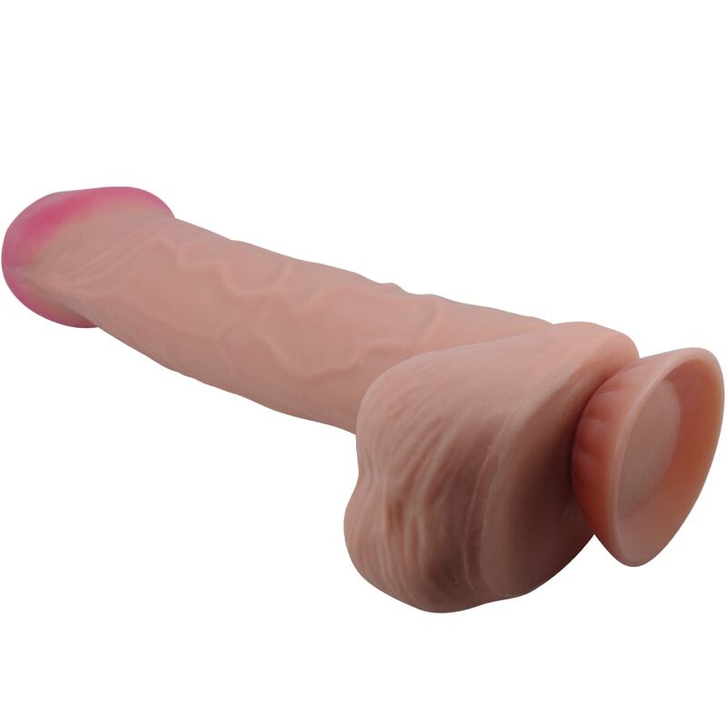 PRETTY LOVE - SLIDING SKIN SERIES REALISTIC DILDO WITH SLIDING SKIN SUCTION CUP BROWN 26 CM - Imagem de 2