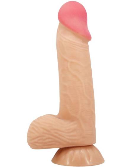 PRETTY LOVE - SLIDING SKIN SERIES REALISTIC DILDO WITH SLIDING SKIN SUCTION CUP 20.6 CM