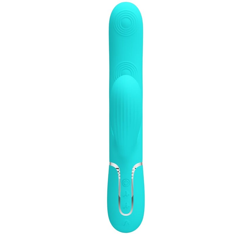 PRETTY LOVE - PERLITA MULTIFUNCTION 3 IN 1 G-SPOT VIBRATOR AQUA GREEN - Imagem de 2