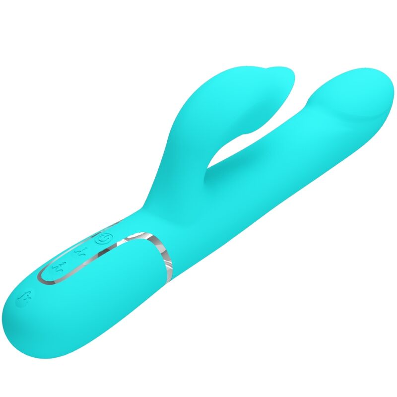 PRETTY LOVE - RABBIT VIBRATOR PEARLS AQUA GREEN - Imagem de 3