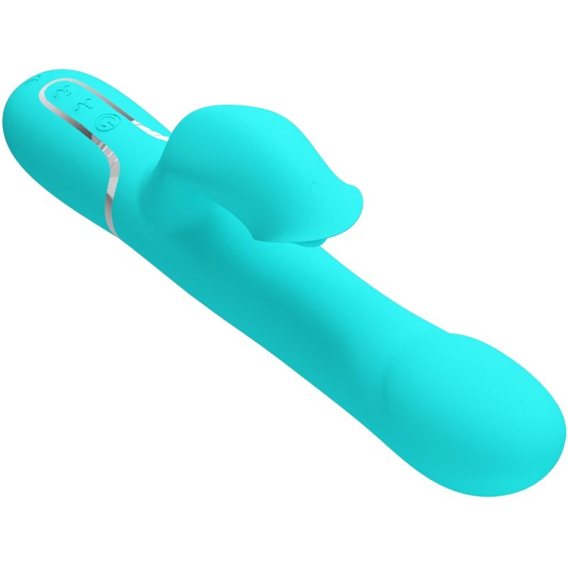 PRETTY LOVE - RABBIT VIBRATOR PEARLS AQUA GREEN - Imagem de 4