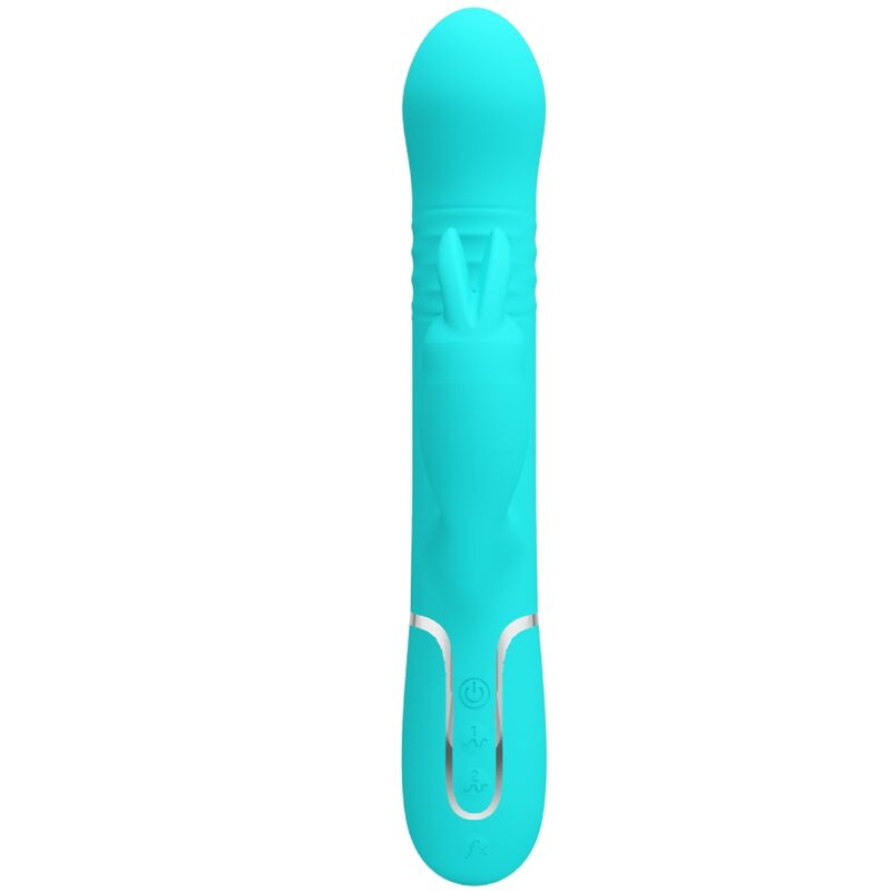 PRETTY LOVE - COALE RABBIT VIBRATOR PEARLS AQUA GREEN - Imagem de 2