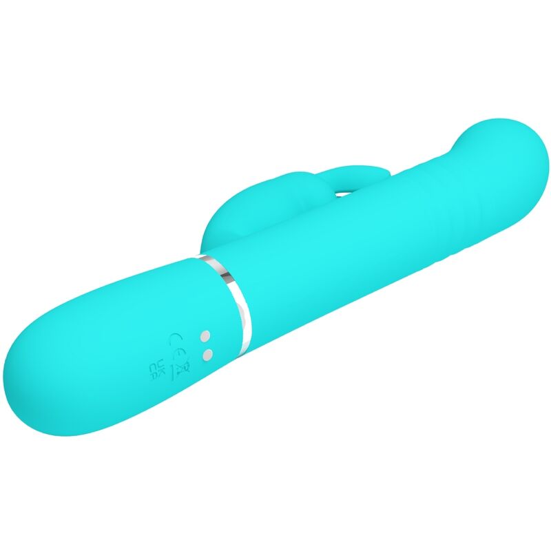 PRETTY LOVE - COALE RABBIT VIBRATOR PEARLS AQUA GREEN - Imagem de 5