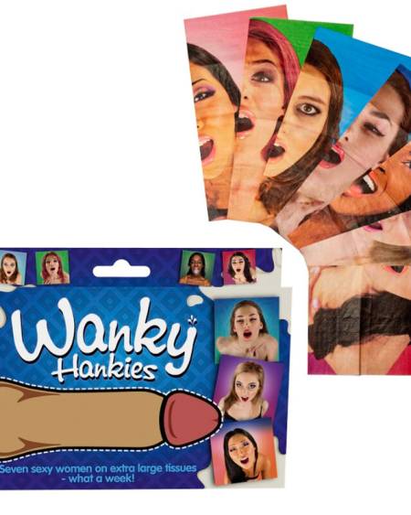 SPENCER  FLEETWOOD - WANKY HANKIES 7 EXTRA LARGE WOMEN'S HANDKERCHIEFS