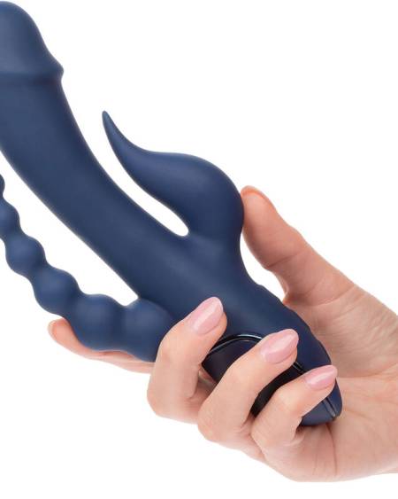 CALEXOTICS - VIBRATOR TRIPLE ORGASM BLUE