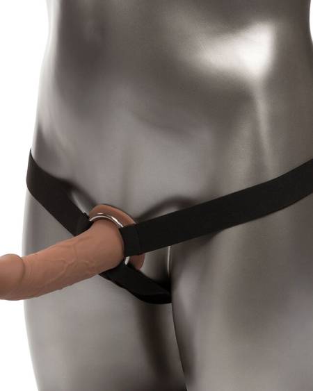 CALEXOTICS - PERFORMANCE MAXX LIFE-LIKE EXTENSION WITH HARNESS BROWN SKIN