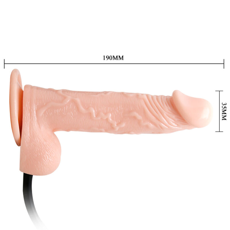 BAILE - REALISTIC INFLATABLE DILDO WITH SUCTION CUP 15 CM - Imagem de 3