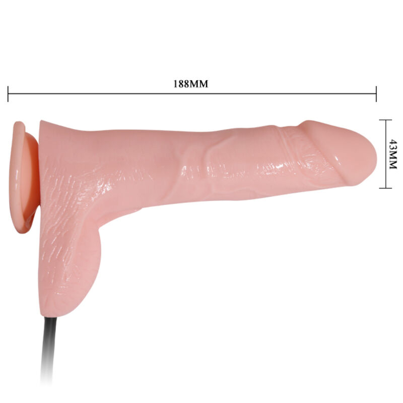 BAILE - INFLATABLE REALISTIC DILDO II WITH SUCTION CUP 15 CM - Imagem de 3