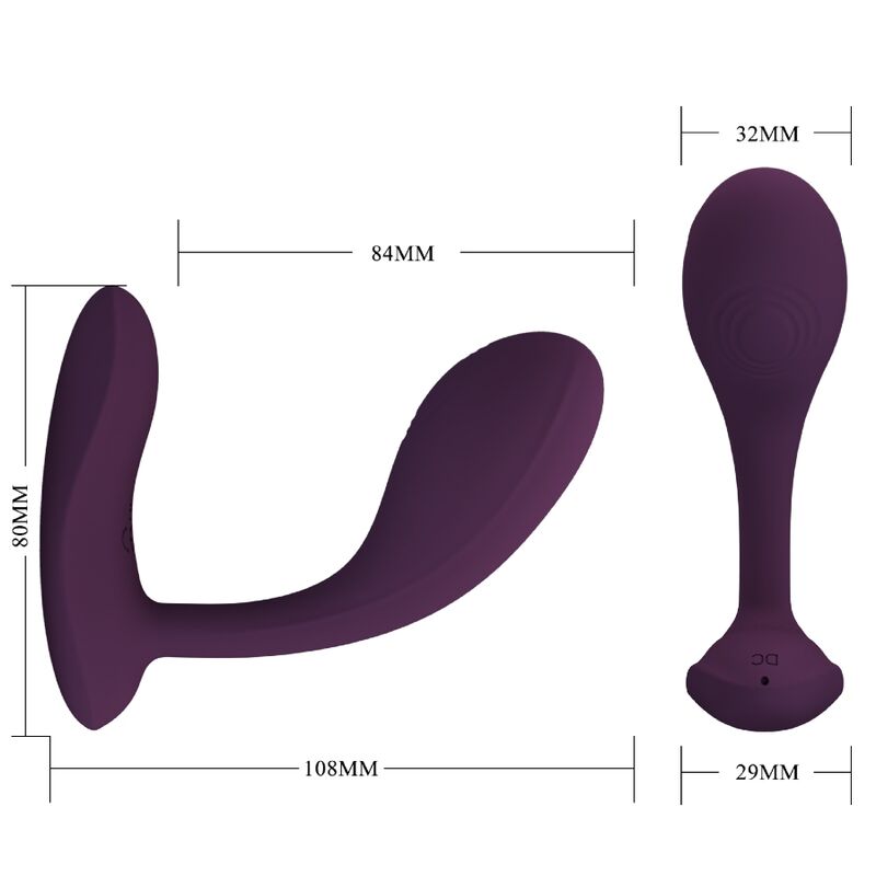 PRETTY LOVE - BAIRD G-SPOT 12 VIBRATIONS RECHARGEABLE LILA APP - Imagem de 3