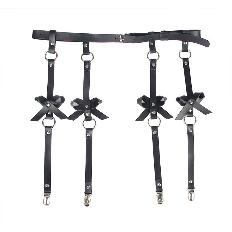 SUBBLIME - LEATHER CHAINLEG HARNESS BLACK ONE SIZE - Imagem de 4