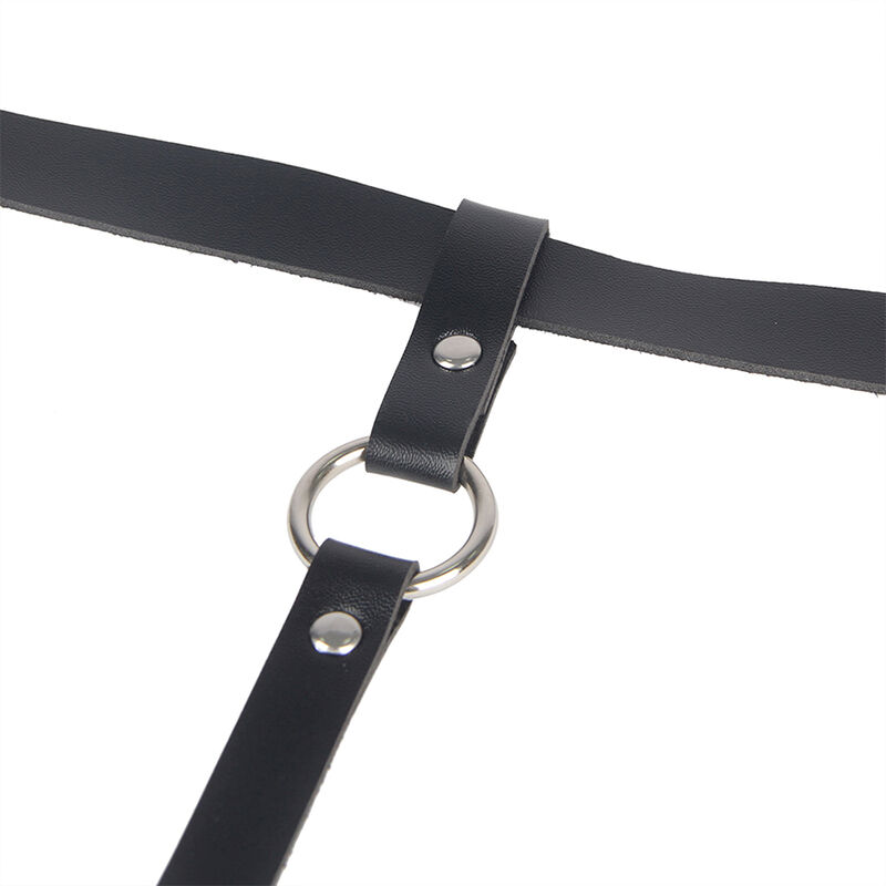 SUBBLIME - LEATHER CHAINLEG HARNESS BLACK ONE SIZE - Imagem de 5
