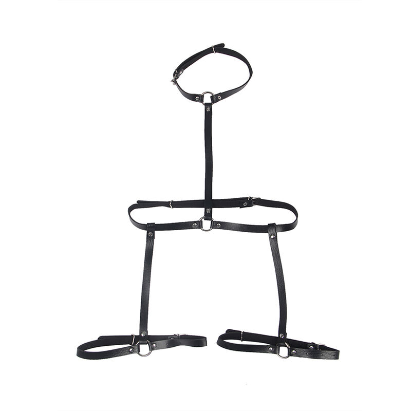 SUBBLIME - LEATHER BODY HARNESS BLACK ONE SIZE - Imagem de 4