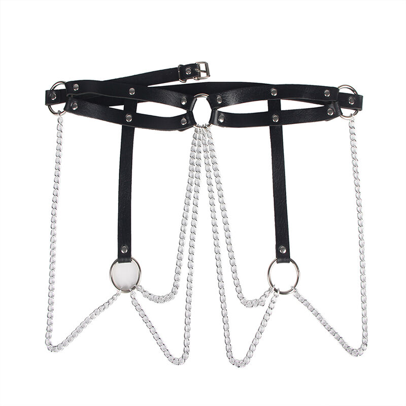 SUBBLIME - LEATHER RING CHAINBELT BLACK ONE SIZE - Imagem de 4