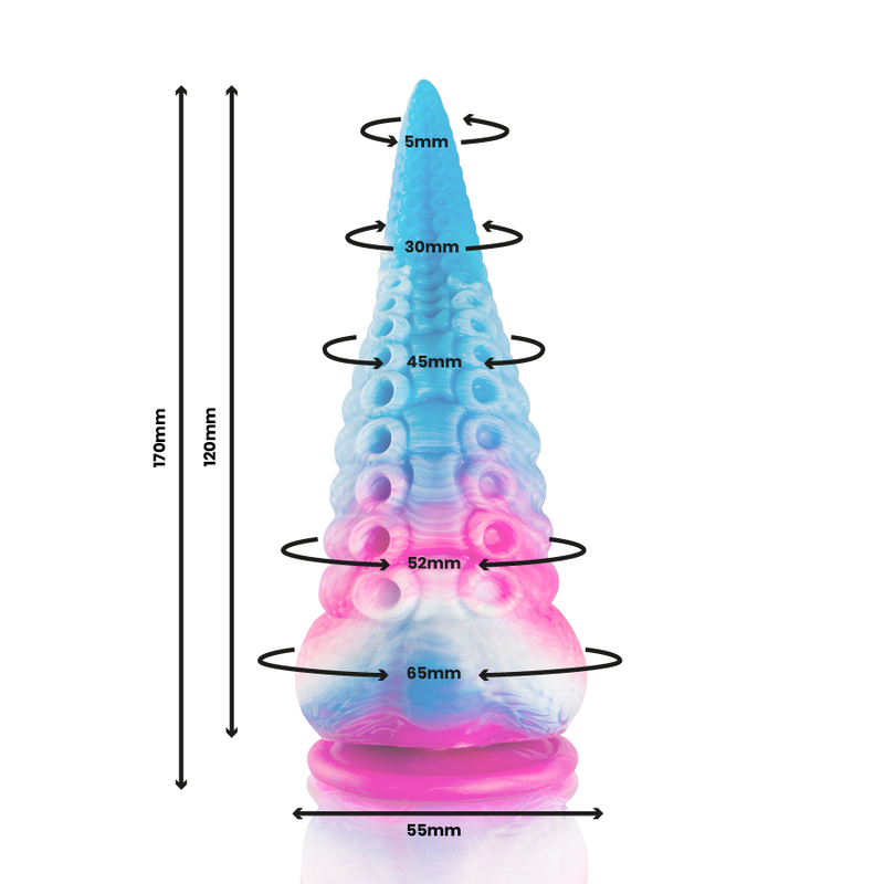 EPIC - PHORCYS BLUE TENTACLE DILDO SMALL SIZE - Imagem de 2