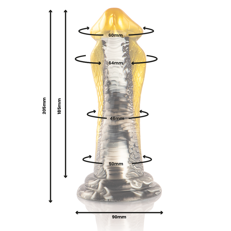 EPIC - DRAKON DILDO YELLOW COBRA - Imagem de 2