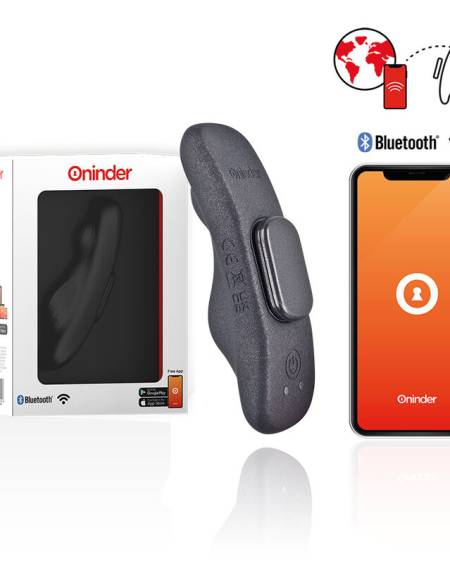 ONINDER - MANILA PANTY RECHARGEABLE VIBRATOR 9 SPEED 9.6 CM X 2.6 CM - FREE APP